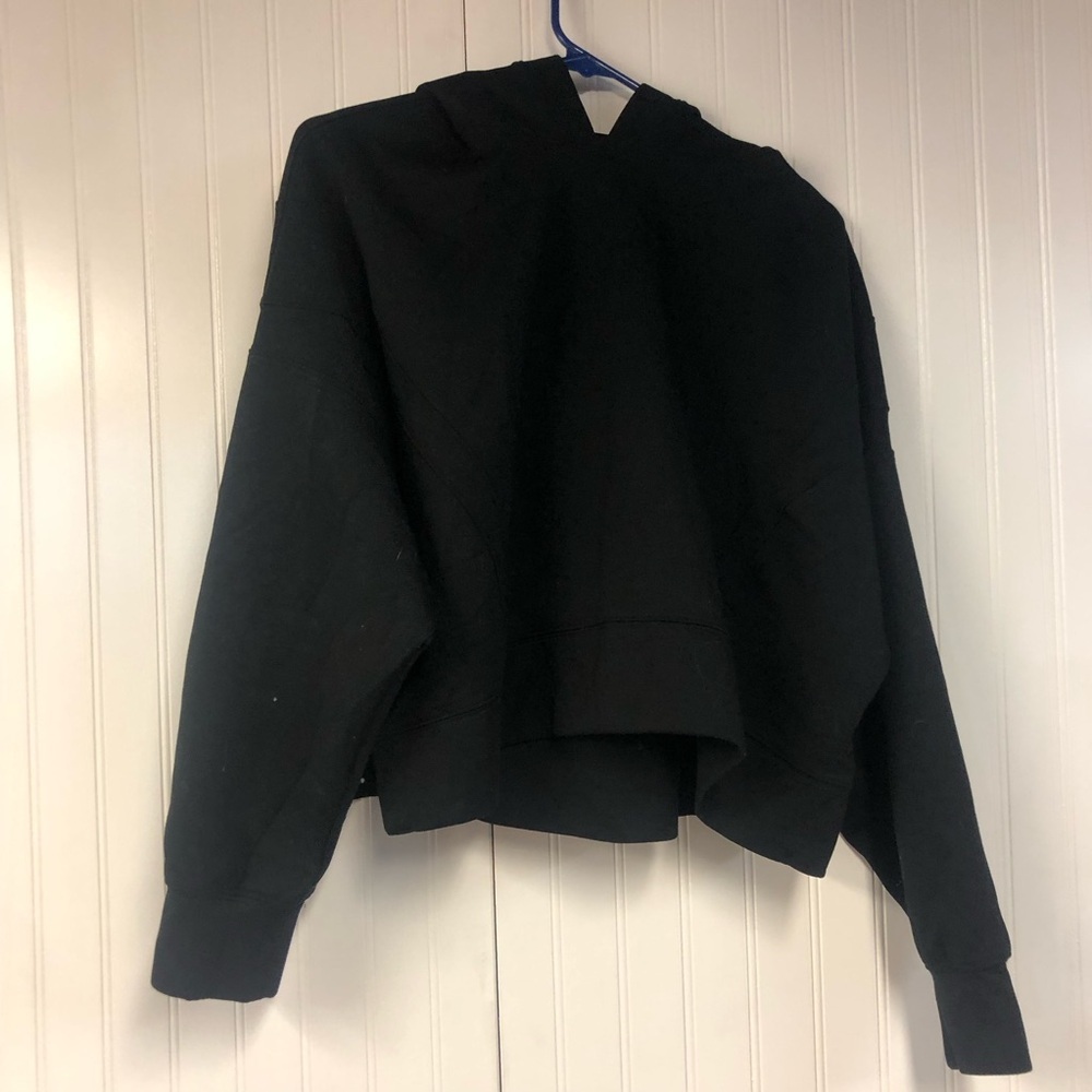 Your Personal Best Black Hoodie Oversized Cropped XL